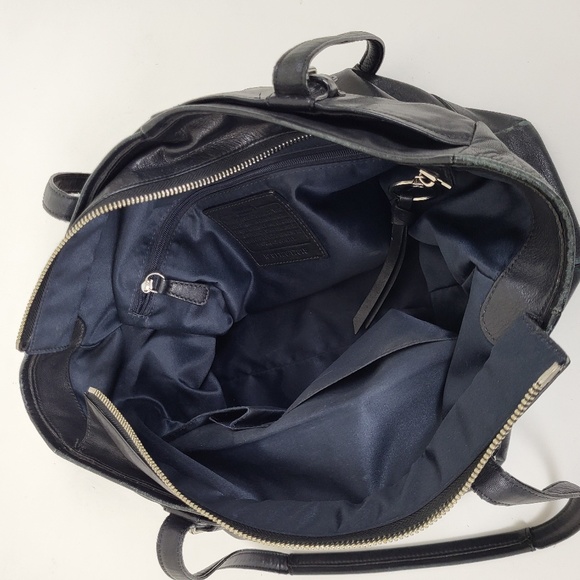 Coach Chelsea Leather Handbag black shoulder bag straps handles purse tote - Picture 3 of 16